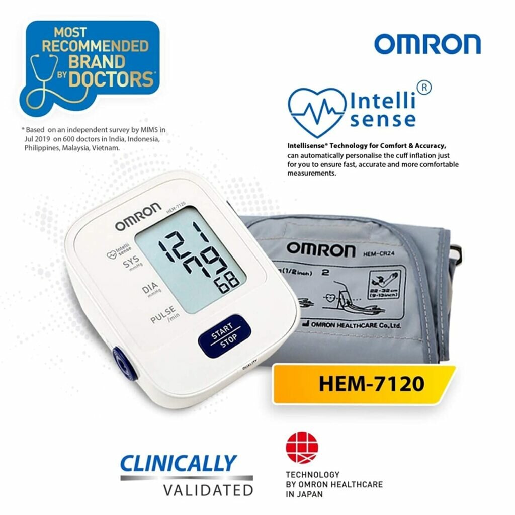 Omron HEM 7120 Fully Automatic Digital Blood Pressure Monitor